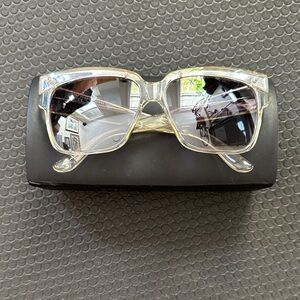 Marc by Marc Jacobs Clear Frame Sunglasses w/Mirror Detailing